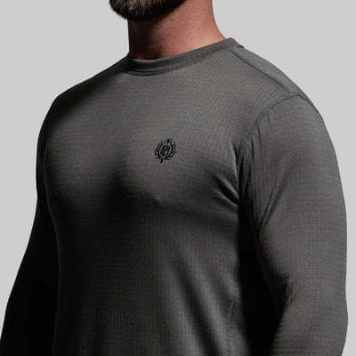 Men's Quiver Long Sleeve Crew (Wolf Grey)