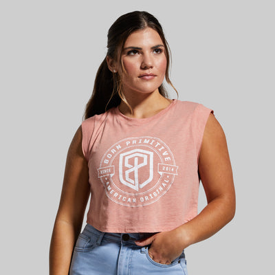 American Original Festival Cropped Tank (Sunset)