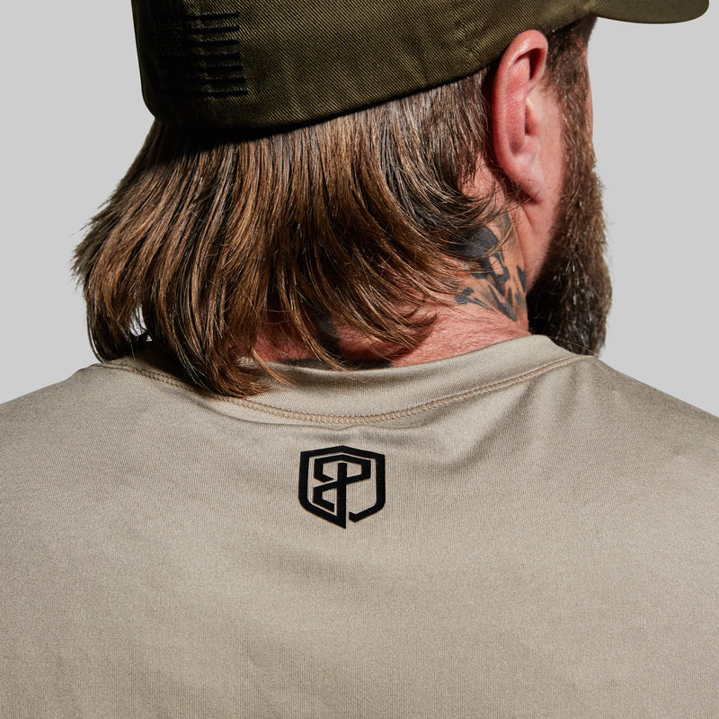 Long Sleeve Range Shirt Flag (Desert Tan)