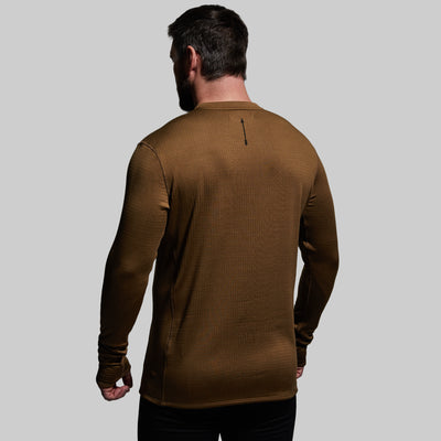 Men's Quiver Long Sleeve Crew (Coyote Brown)