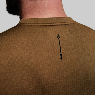 Men's Quiver Long Sleeve Crew (Coyote Brown)