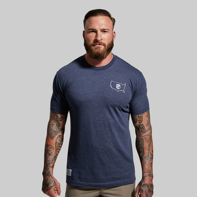 Home of the Brave Tee (Heather Navy)