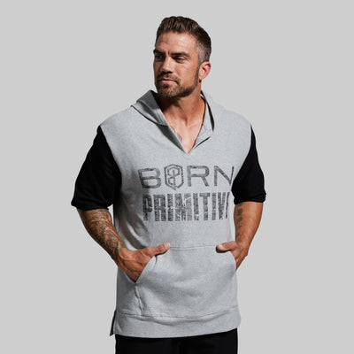 Unmatched Short Sleeve Hoodie (Grey/Black Sleeves-No Weight Classes)