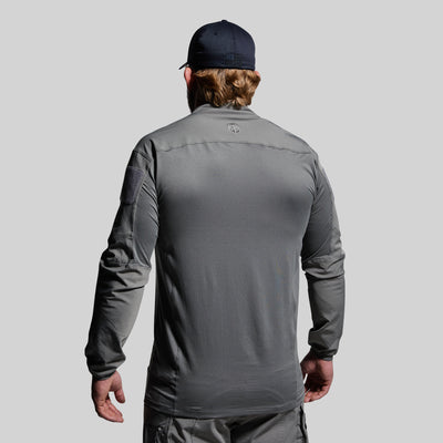 Long Sleeve Op Top (Wolf Grey)