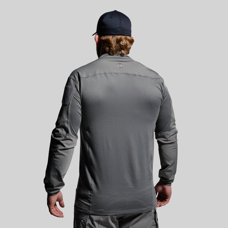 Long Sleeve Op Top (Wolf Grey)