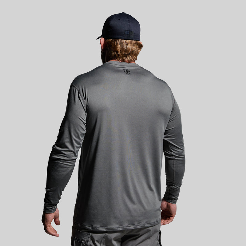 Long Sleeve Range Shirt Flag (Wolf Grey)