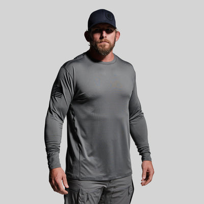 Long Sleeve Range Shirt Flag (Wolf Grey)