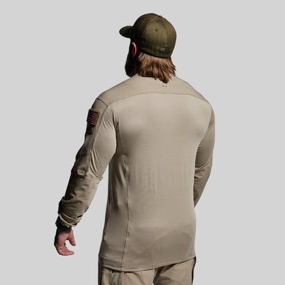 Long Sleeve Op Top (Desert Tan)