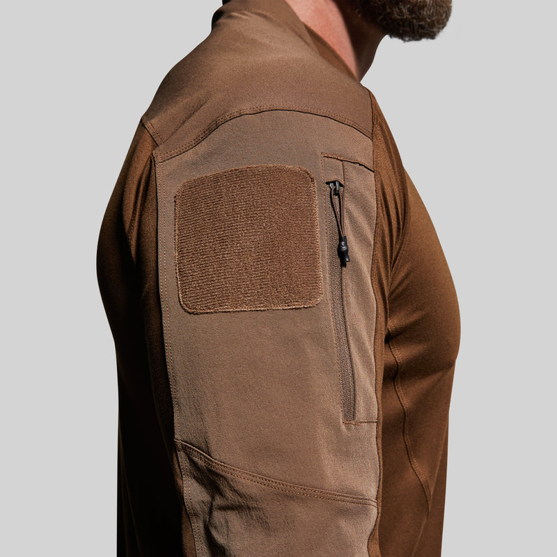 Long Sleeve Op Top (Coyote Brown)