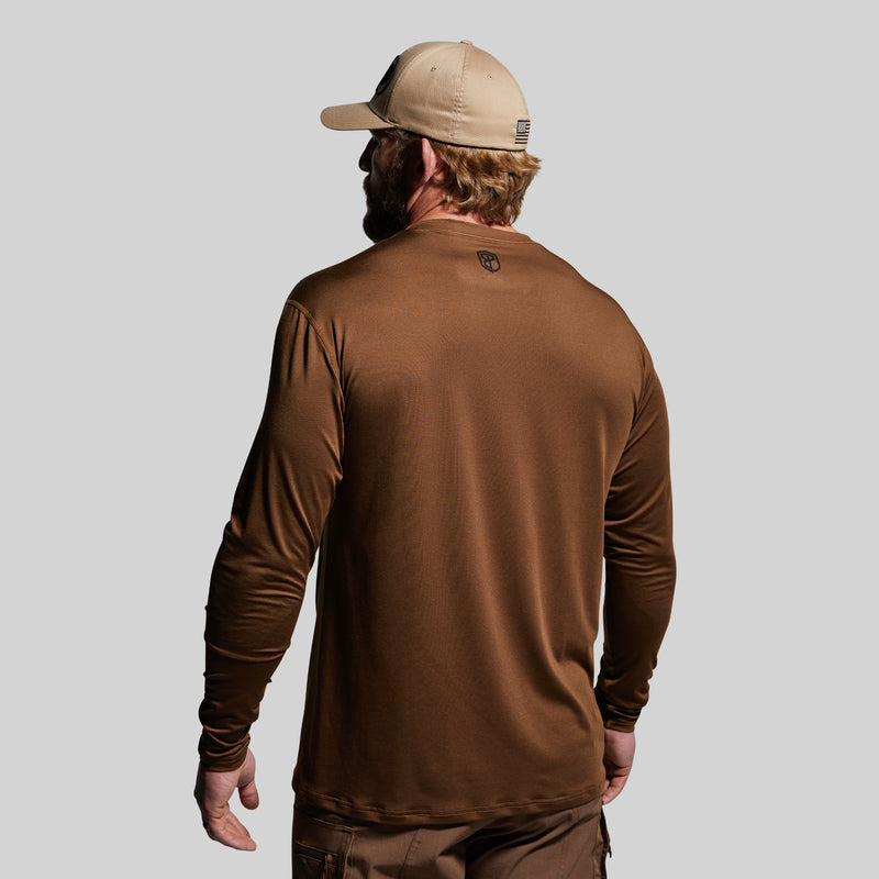 Long Sleeve Range Shirt (Coyote Brown-Flag)