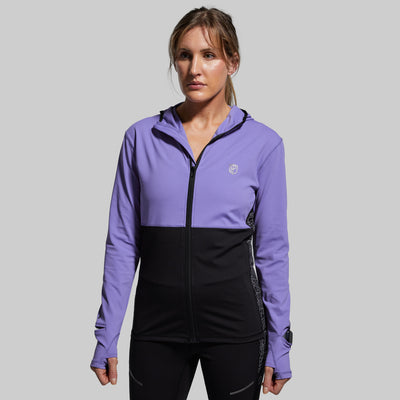 Women's Pace Hooded Run Top (Periwinkle)