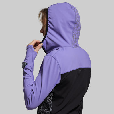 Women's Pace Hooded Run Top (Periwinkle)