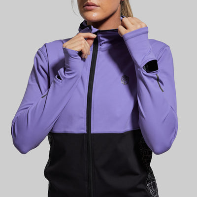 Women's Pace Hooded Run Top (Periwinkle)