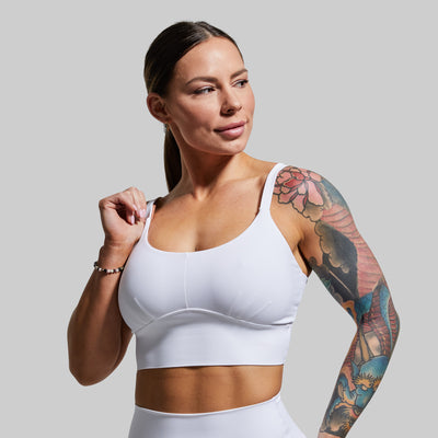 Your Go To Sports Bra (White)