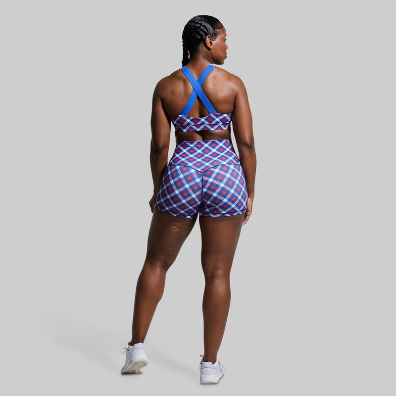 New Heights Booty Short (Patriotic Plaid)