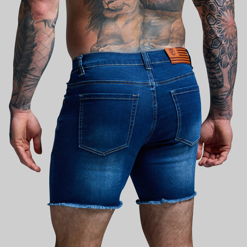 FLEX Stretchy Jort 6" (Dark Wash)