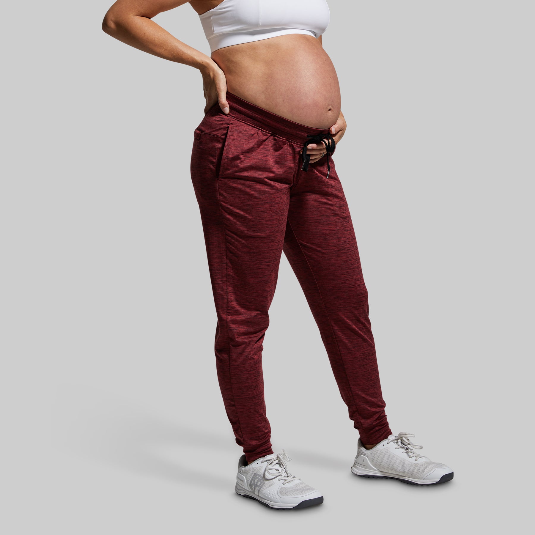 Maternity Rest Day Athleisure Jogger (Black)