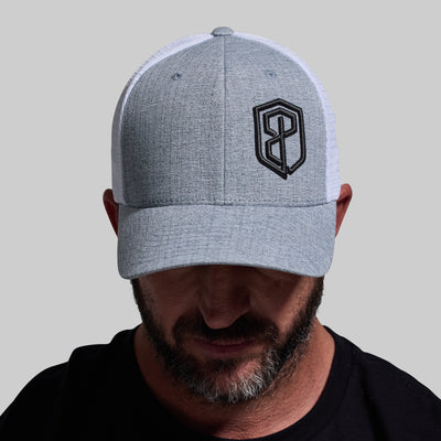 BP Two-Tone Trucker Hat (Silver/White)