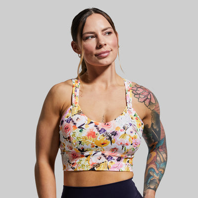 Milk and Muscles Nursing Sports Bra (Watercolor Fields)