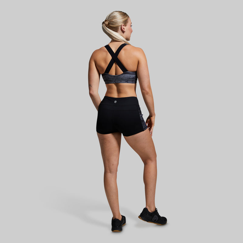 Your Essential Sports Bra (Thin Blue Line Gunmetal)