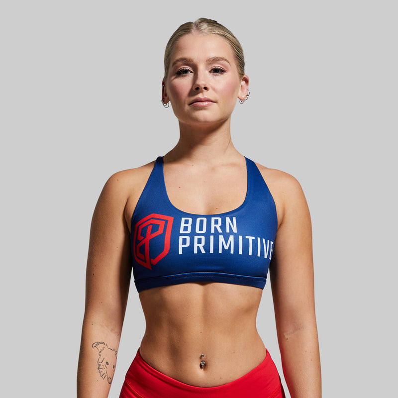 Vitality Sports Bra (Brand Strength-Navy)