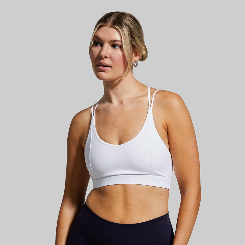 Exhale Sports Bra (White)