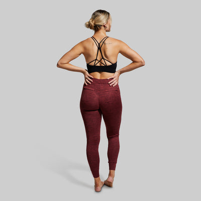 Women's Rest Day Athleisure Jogger (Maroon)