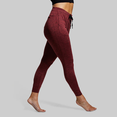 Women's Rest Day Athleisure Jogger (Maroon)