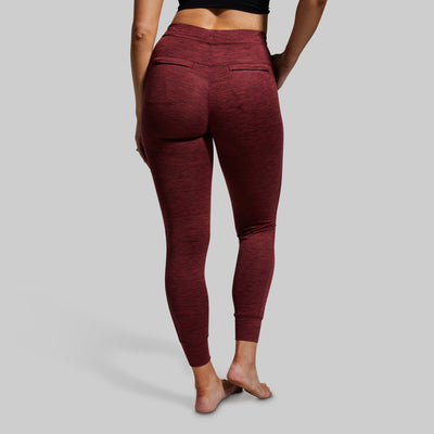 Women's Rest Day Athleisure Jogger (Maroon)