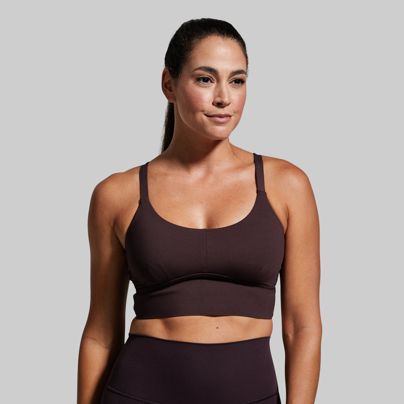 Your Go To Sports Bra (Deep Plum)