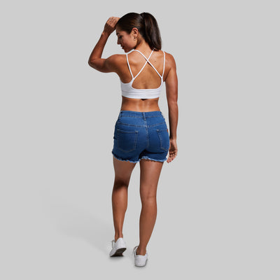 FLEX Stretchy Jean Short (Mid Wash)