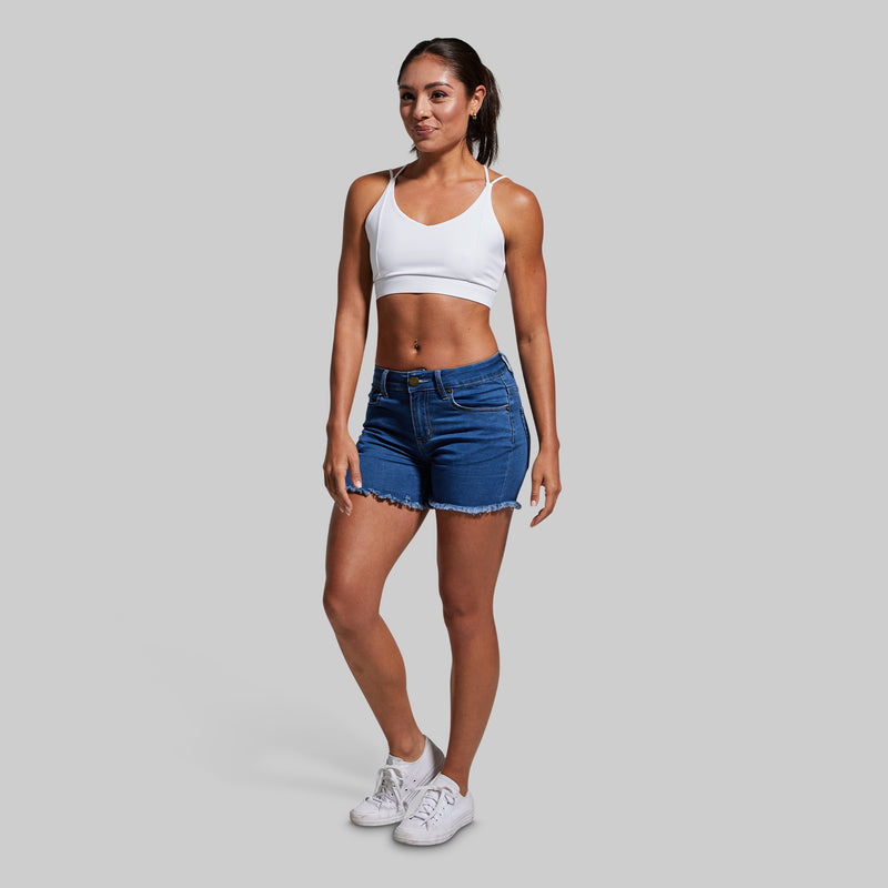 FLEX Stretchy Jean Short (Mid Wash)