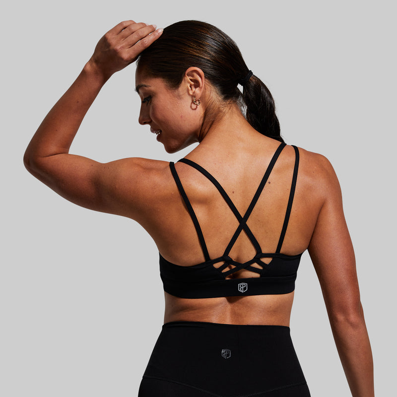 Lotus Sports Bra (Black)