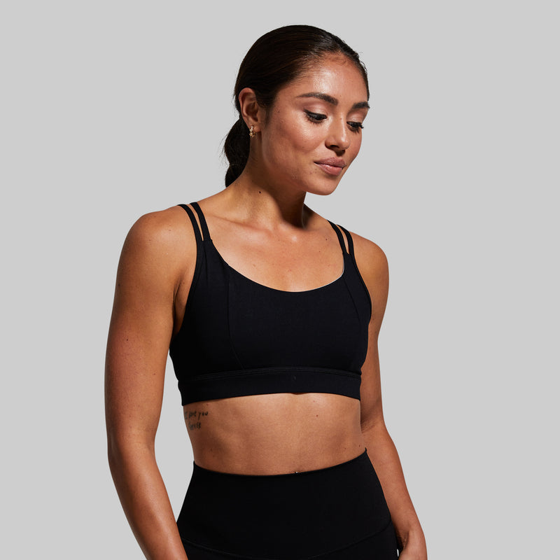 Lotus Sports Bra (Black)