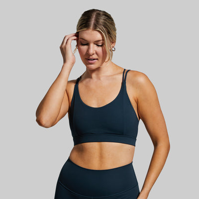 Exhale Sports Bra (Deep Teal)