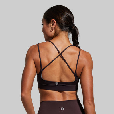 Exhale Sports Bra (Deep Plum)