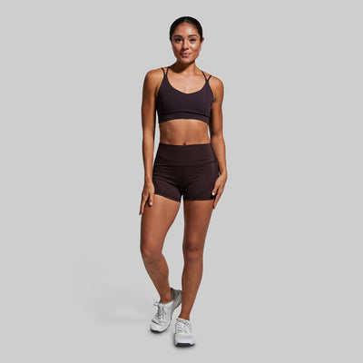 Exhale Sports Bra (Deep Plum)