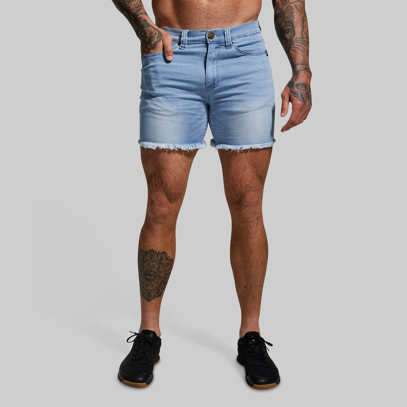 FLEX Stretchy Jort 6" (Light Wash)