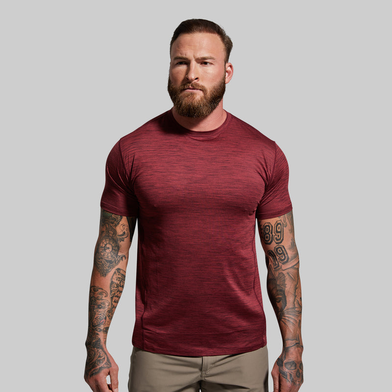 Athleisure Tee (Maroon)