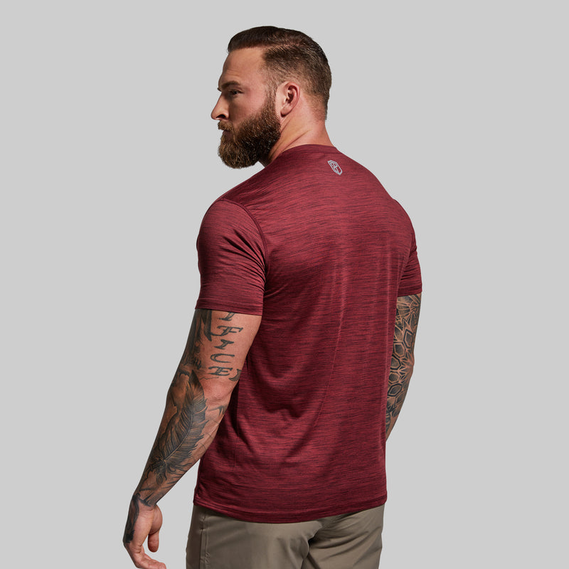 Athleisure Tee (Maroon)