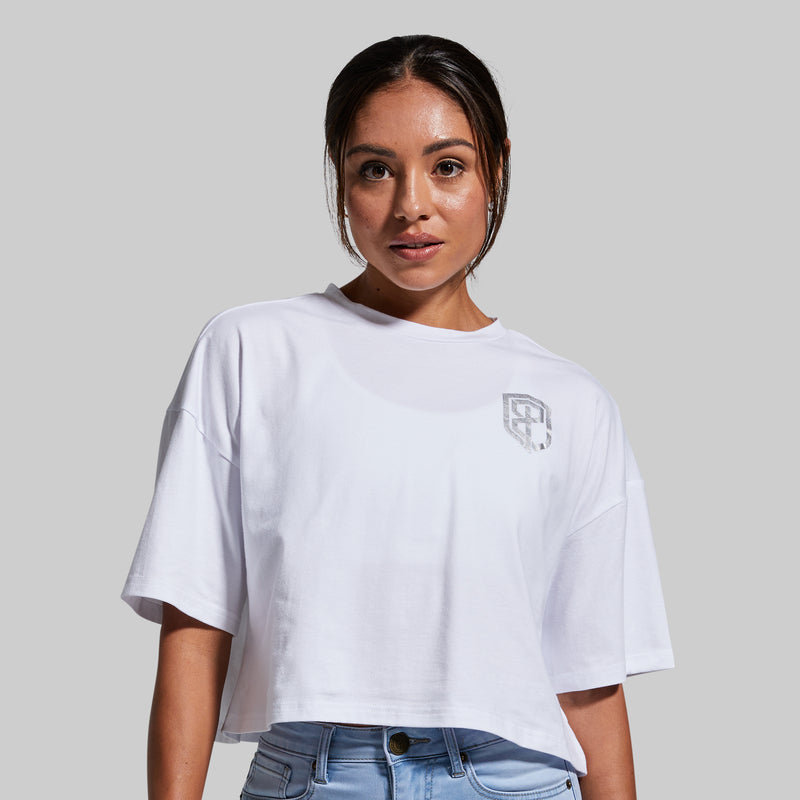 Training Crop Tee (White)