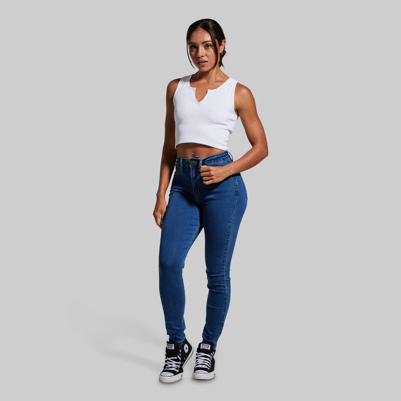 FLEX Stretchy High-Rise Skinny Jean (Dark Wash)