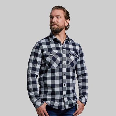 Woodsman Stretchy Flannel (Navy/White)