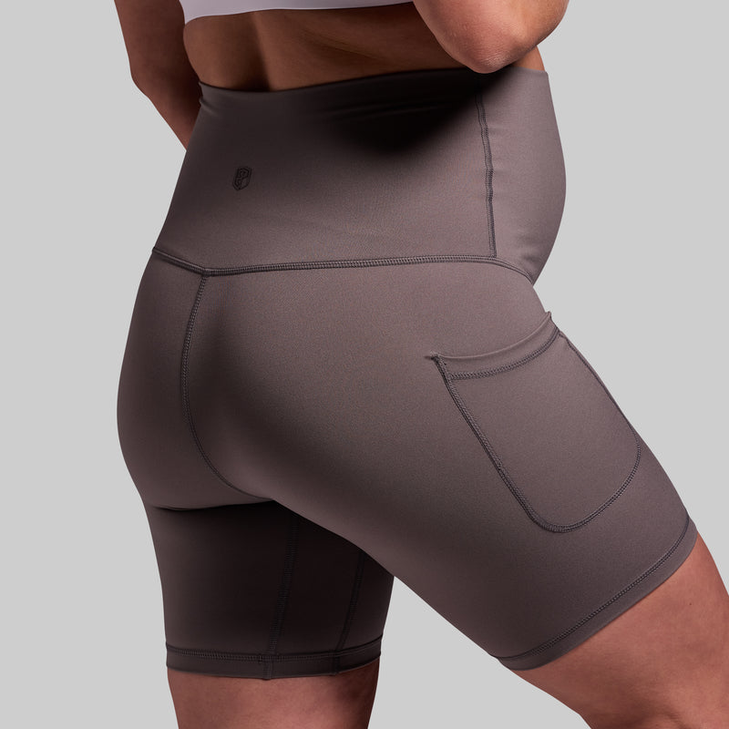 Maternity Biker Short (Grey)