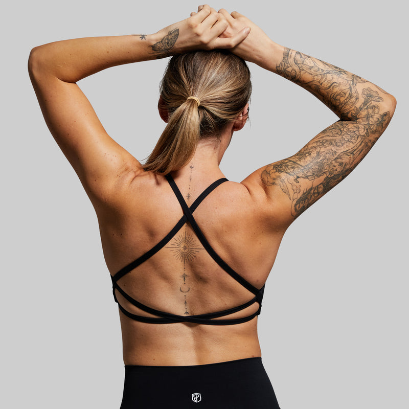 Serenity Sports Bra (Brand Strength-Black)