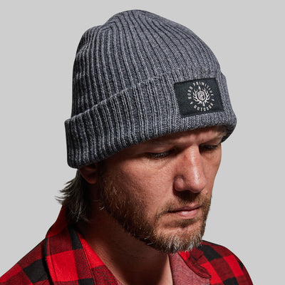 Heritage Knit Beanie (BPO-Dark Heather Grey)