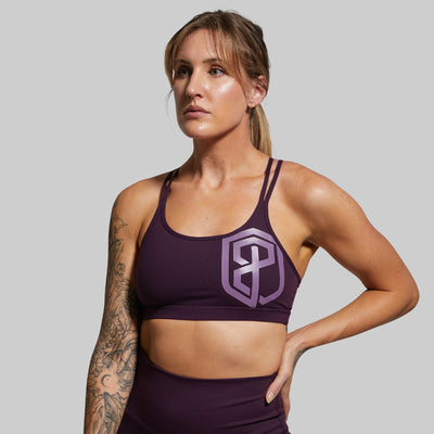 Warrior Sports Bra (Brand Strength-Plum)