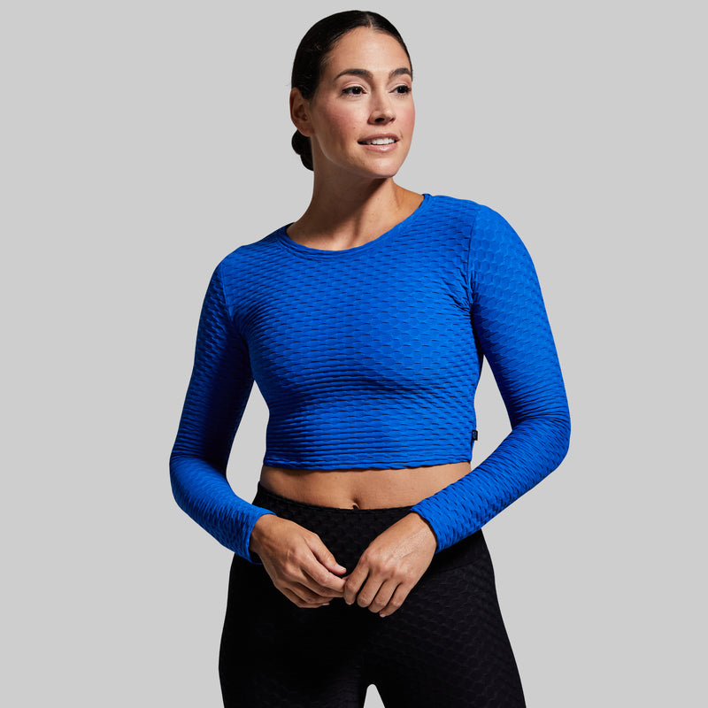 Summit Crop Top (Electric Royal)