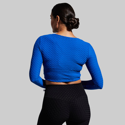 Summit Crop Top (Electric Royal)