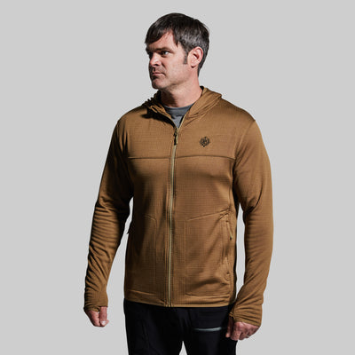 Men's Quiver Full Zip Hoodie (Coyote Brown)